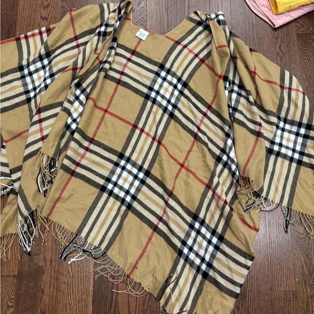 Burberry Style Poncho